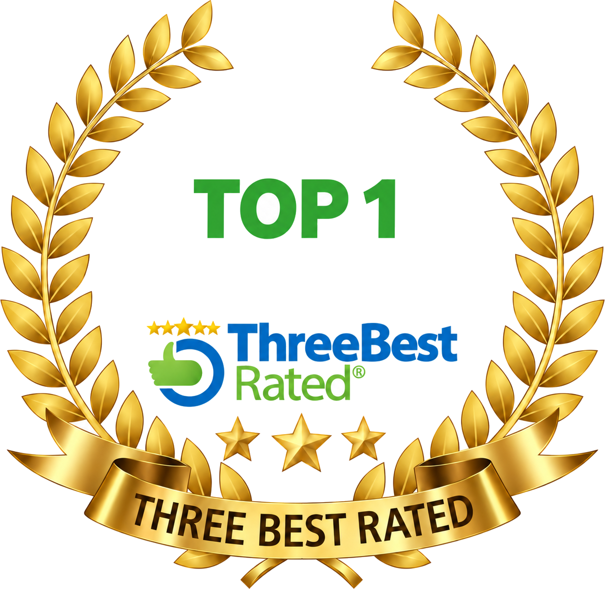 ThreeBestRated Top 1 badge