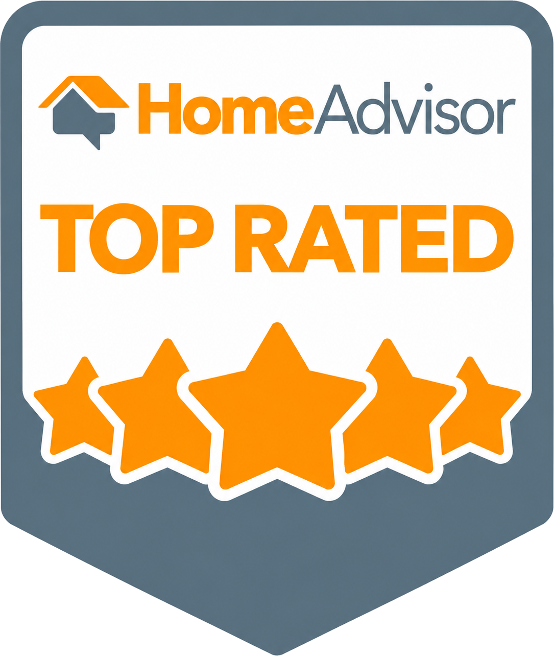 HomeAdvisor Top Rated badge